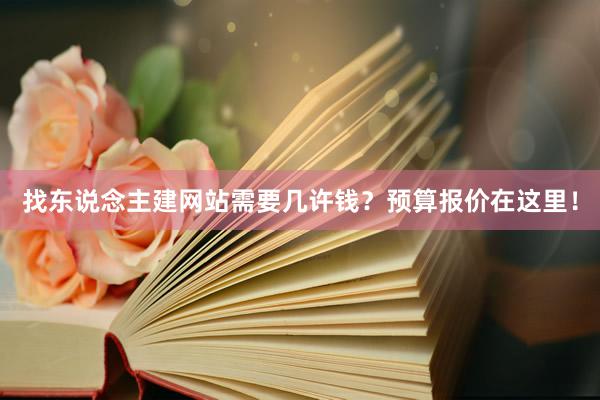找东说念主建网站需要几许钱？预算报价在这里！