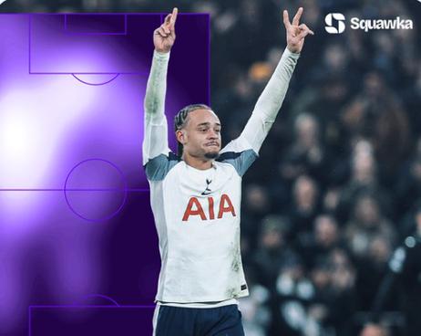 闪耀全场！西蒙斯对曼城触球/过人/射门等8项数据全场最高